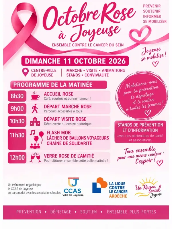 Octobre rose à Joyeuse
