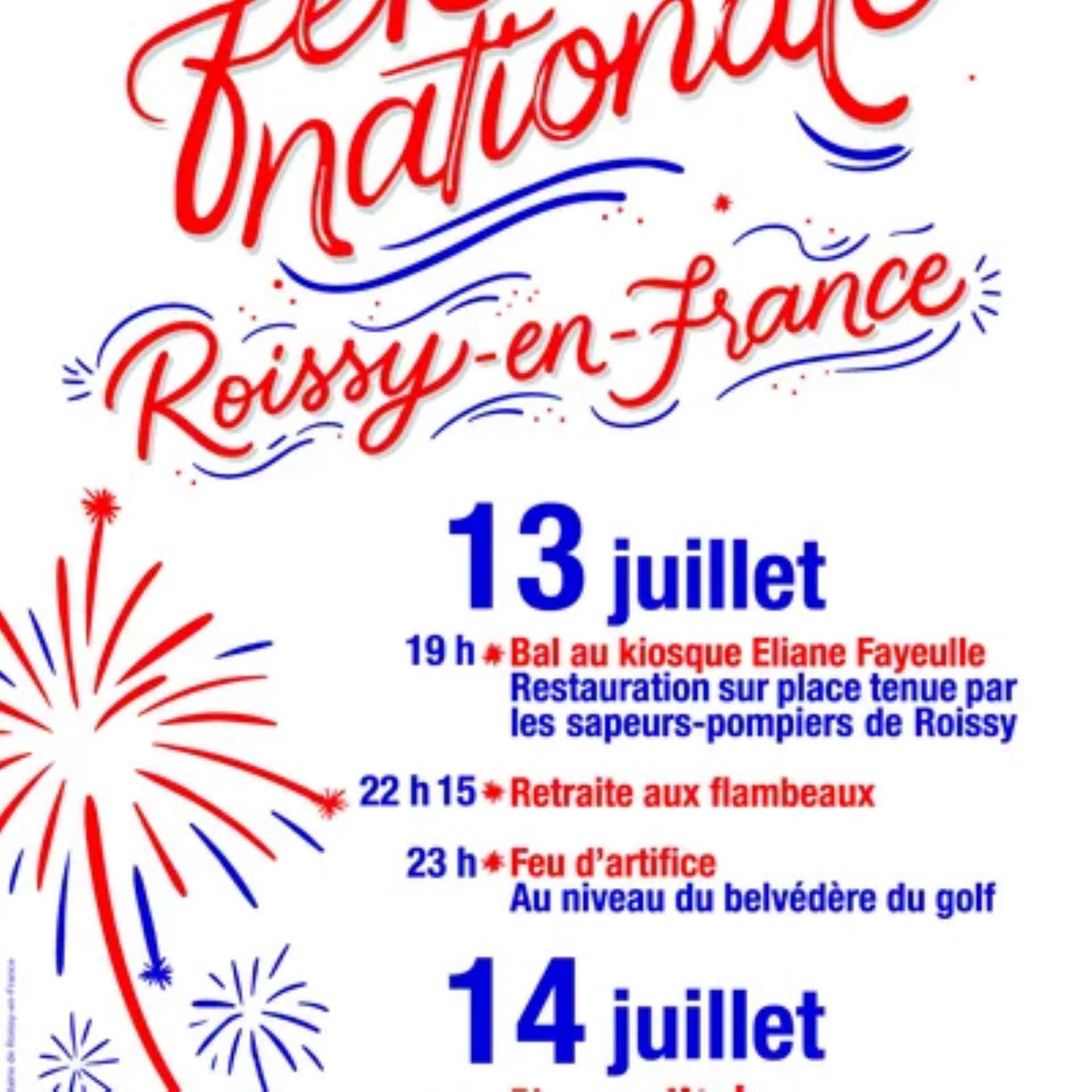 Fête nationale à Roissy-en-France