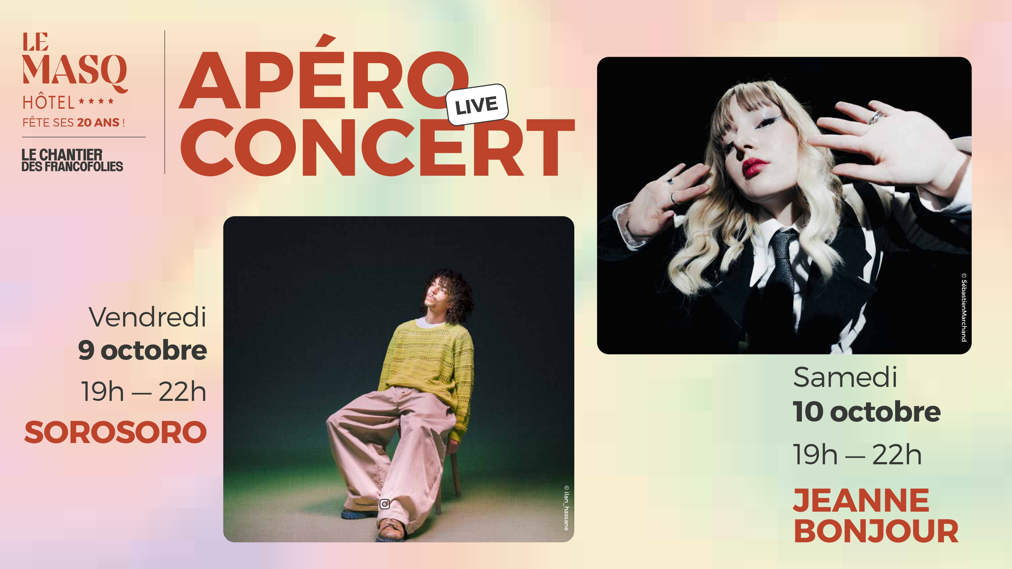 Apéro-concerts - Masq Hôtel & Chantier des Francofolies