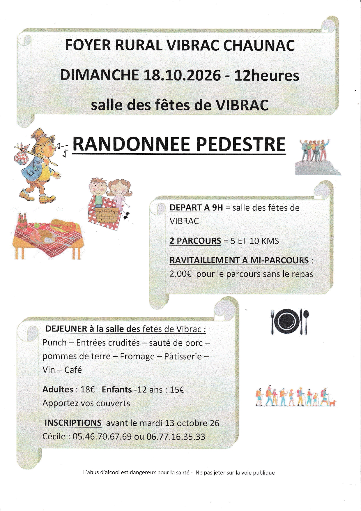 Randonnée pédestre et repas