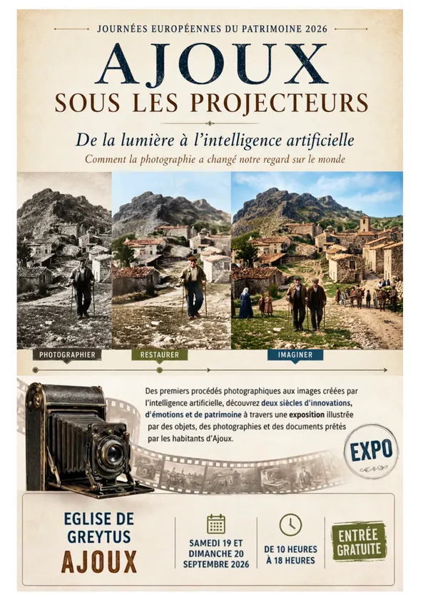 Journées Européennes du Patrimoine - Exposition "Ajoux sous les projecteurs"