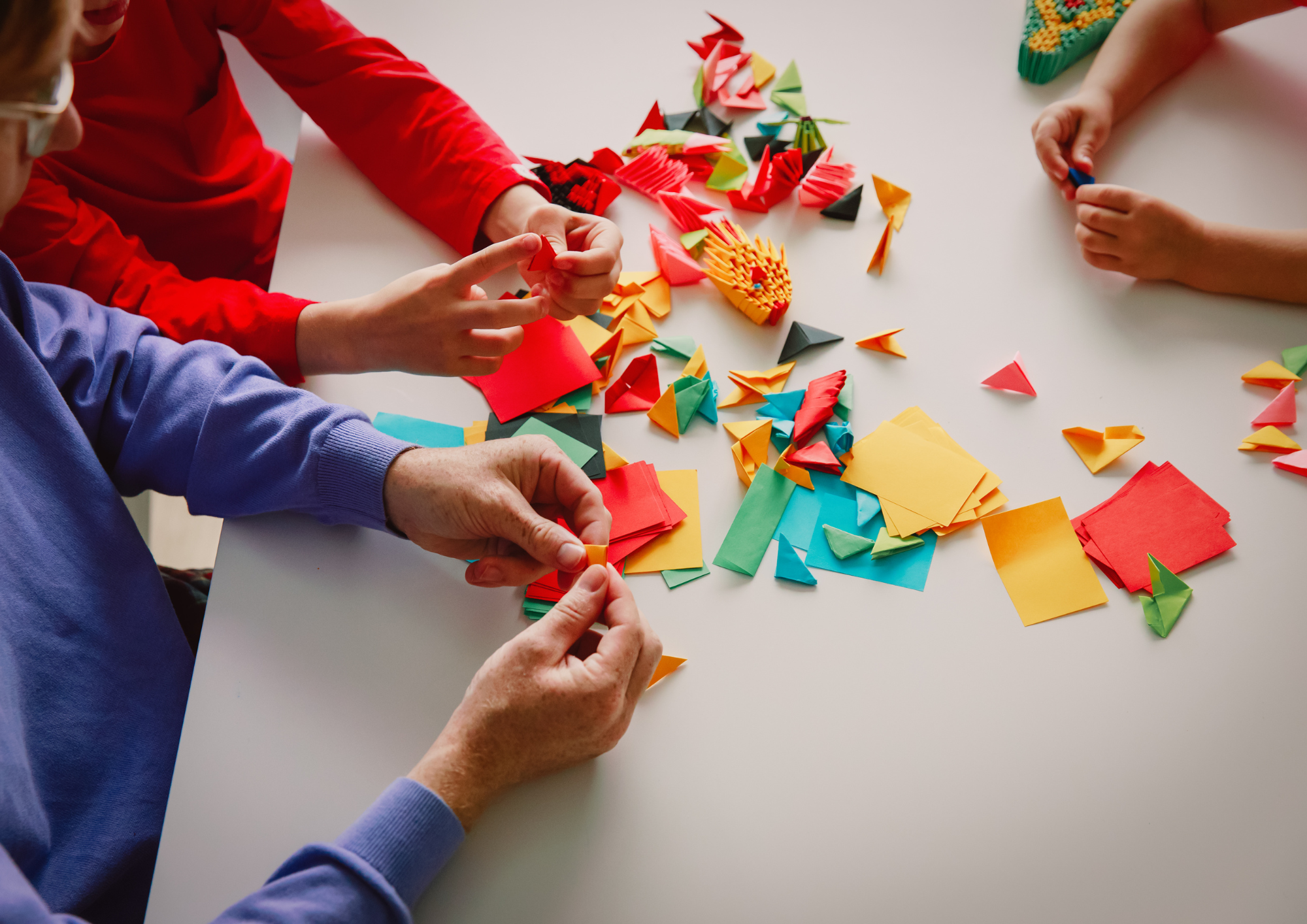 Médiation sociale : Atelier origami