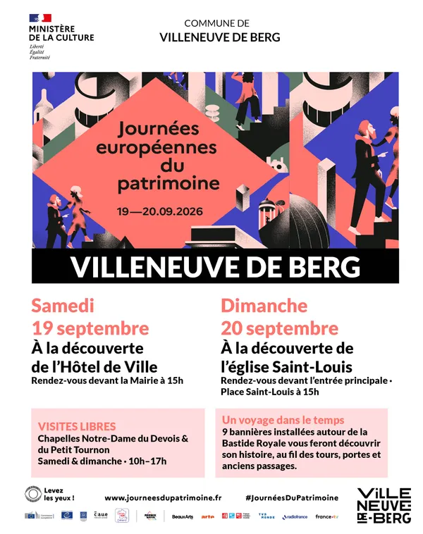 Journées Européennes du Patrimoine à Villeneuve de Berg