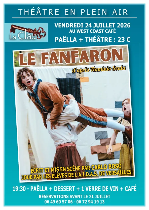 Repas / Théâtre : Le Fanfaron