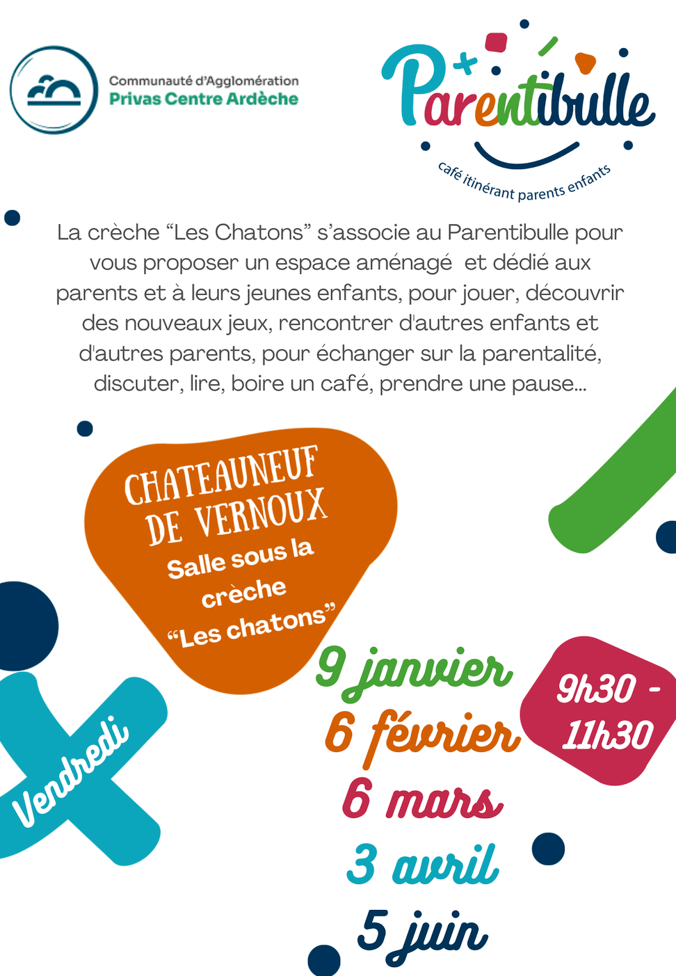 "Parentibulle" : moment dédié aux parents et à leurs jeunes enfants