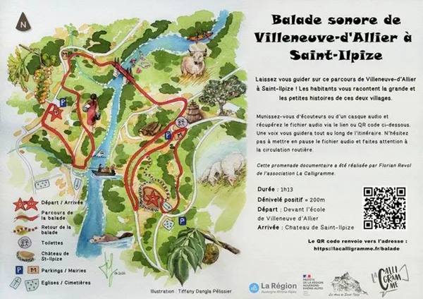 Balade sonore de Villeneuve d'Allier à Saint-Ilpze