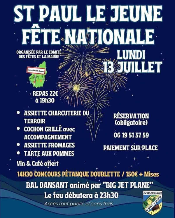 Fête nationale (feu d'artifice annulé)
