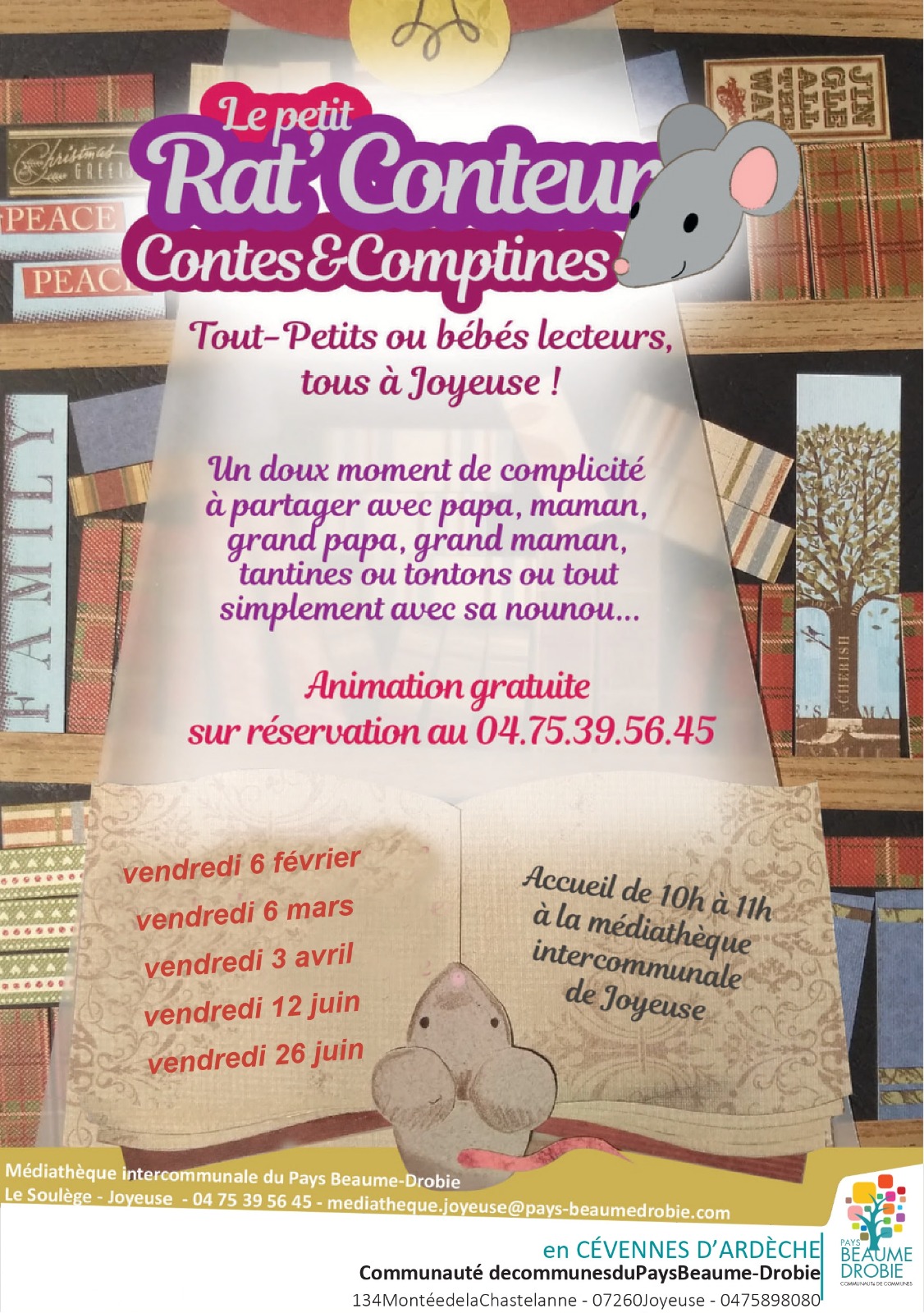 Le petit Rat'Conteur : lecture pour tout petits
