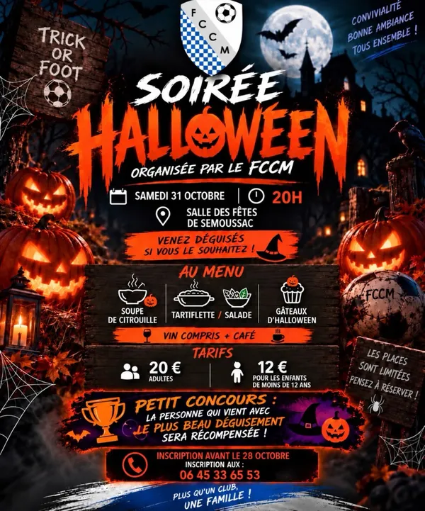Soirée Halloween avec le FCCM