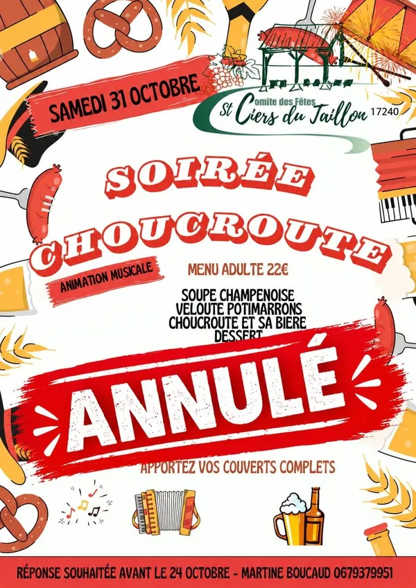[ANNULÉ] Soirée choucroute