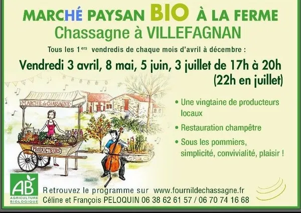 Marché paysan bio à la ferme