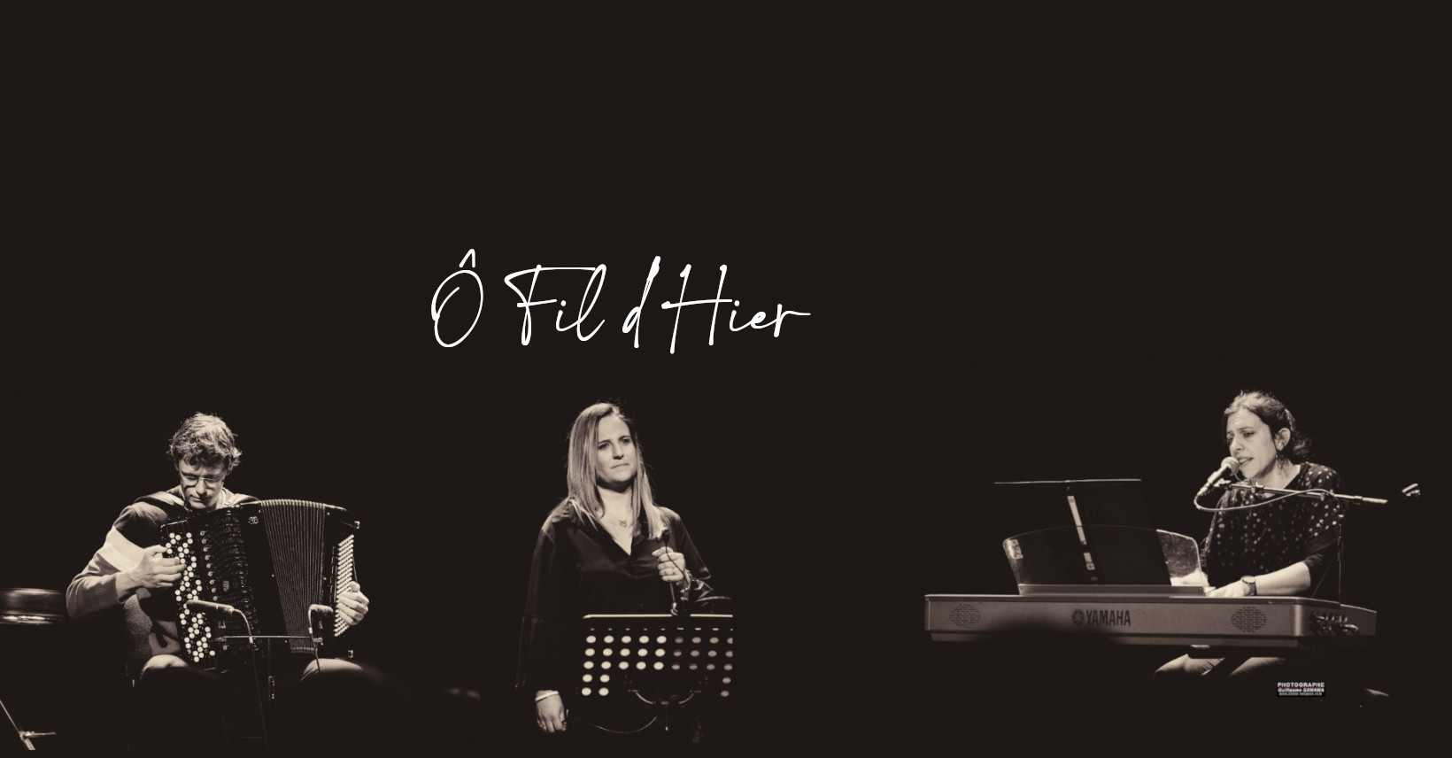 Concert du trio "Ô Fil d'Hier" (chanson française)