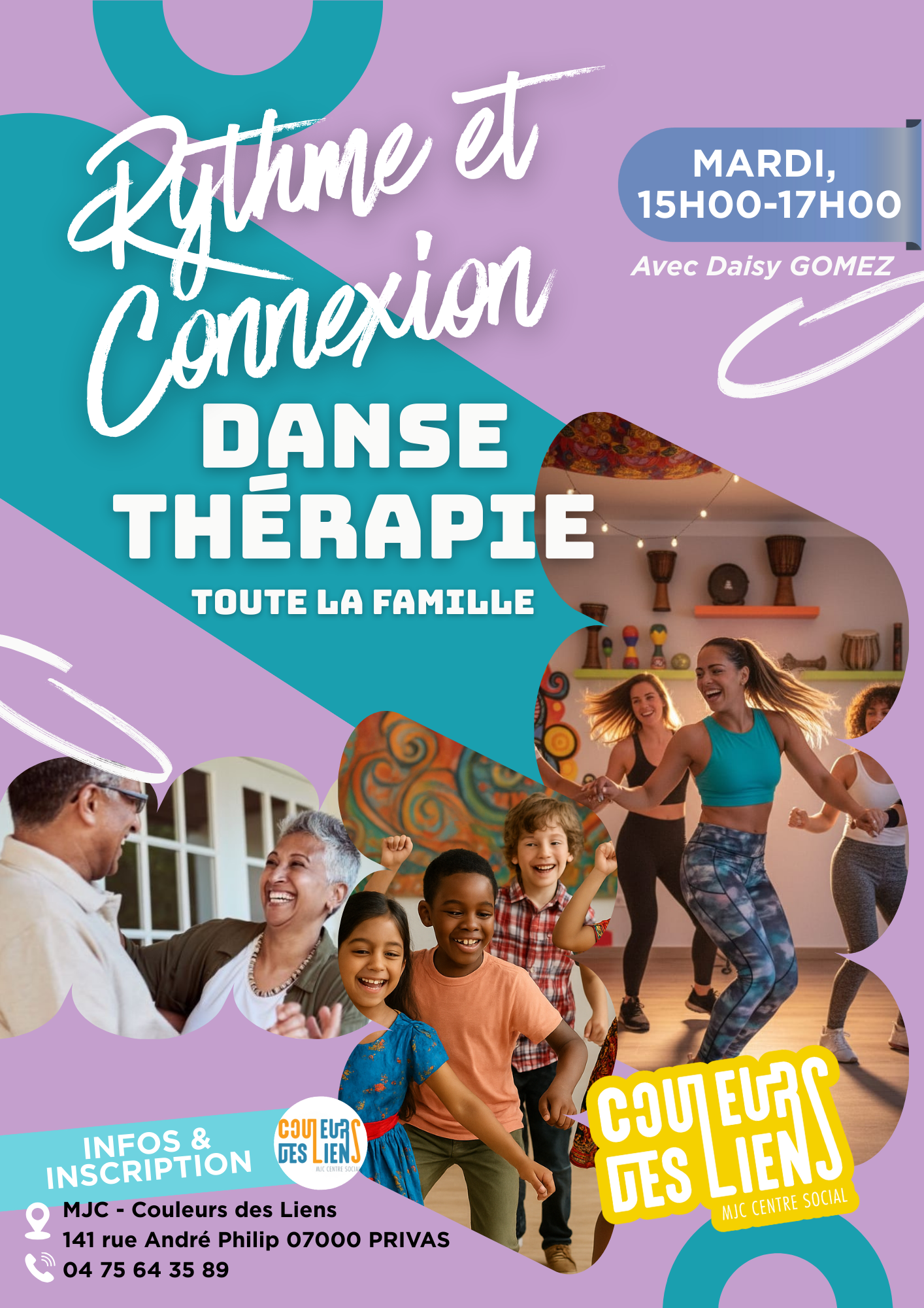 Atelier gratuit de danse thérapie : Rythme et connexion
