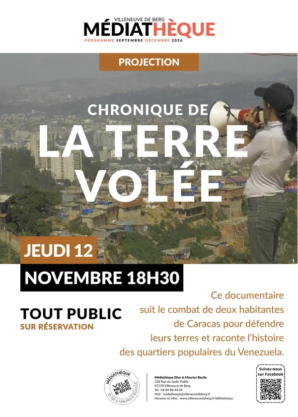 Projection du documentaire "Chronique de la terre volée"