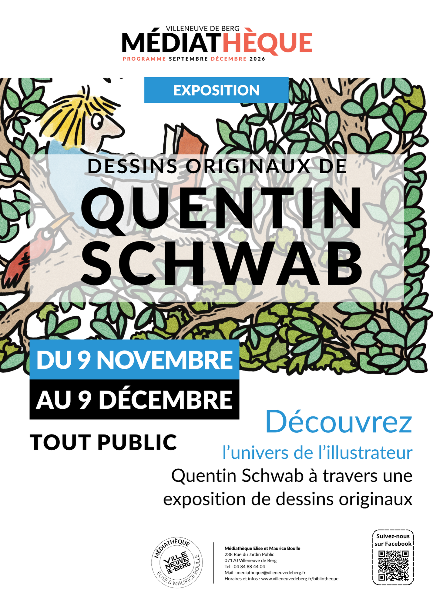 Exposition "Dessins originaux de Quentin Schwab"