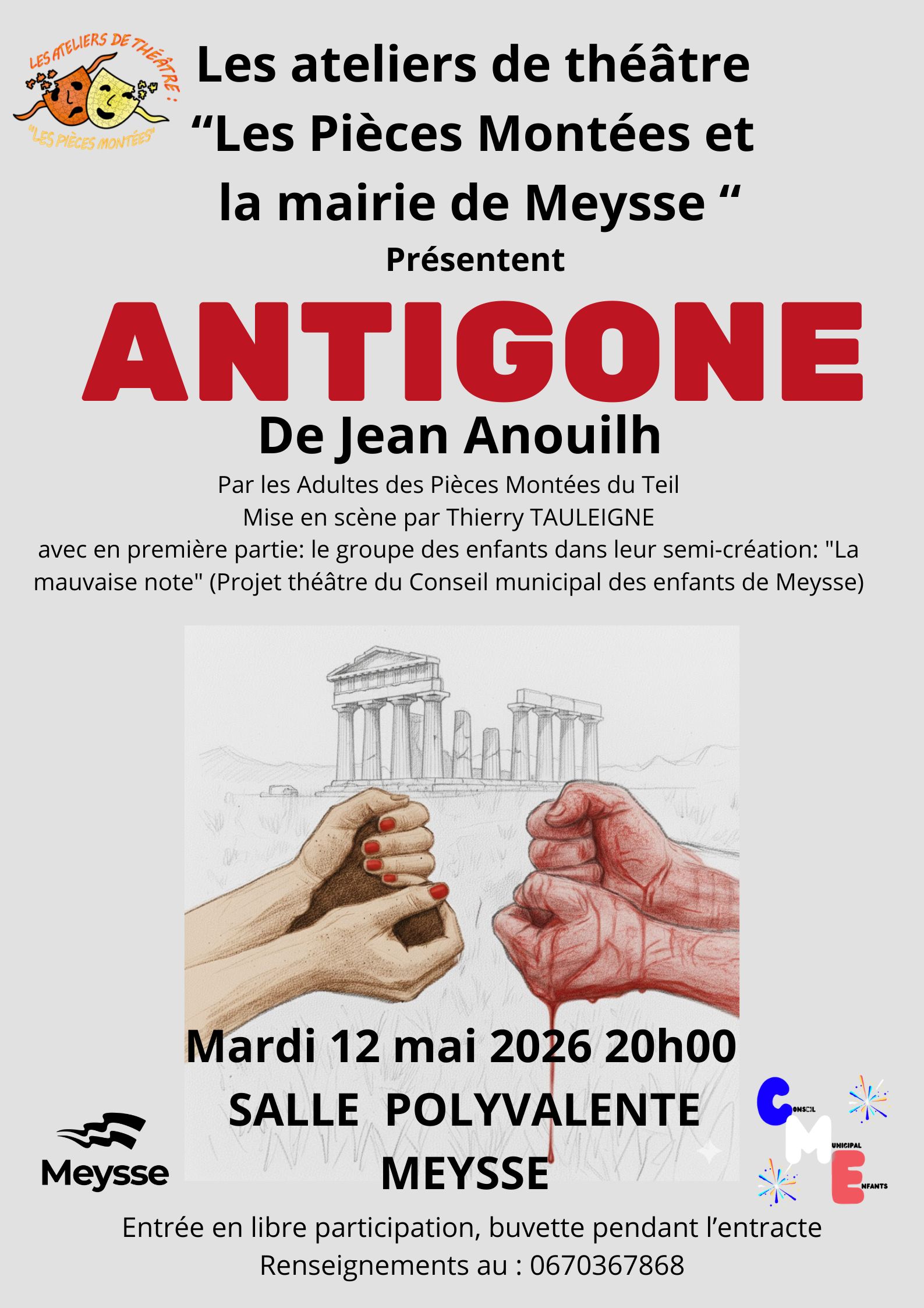 Théâtre une soirée, deux représentations