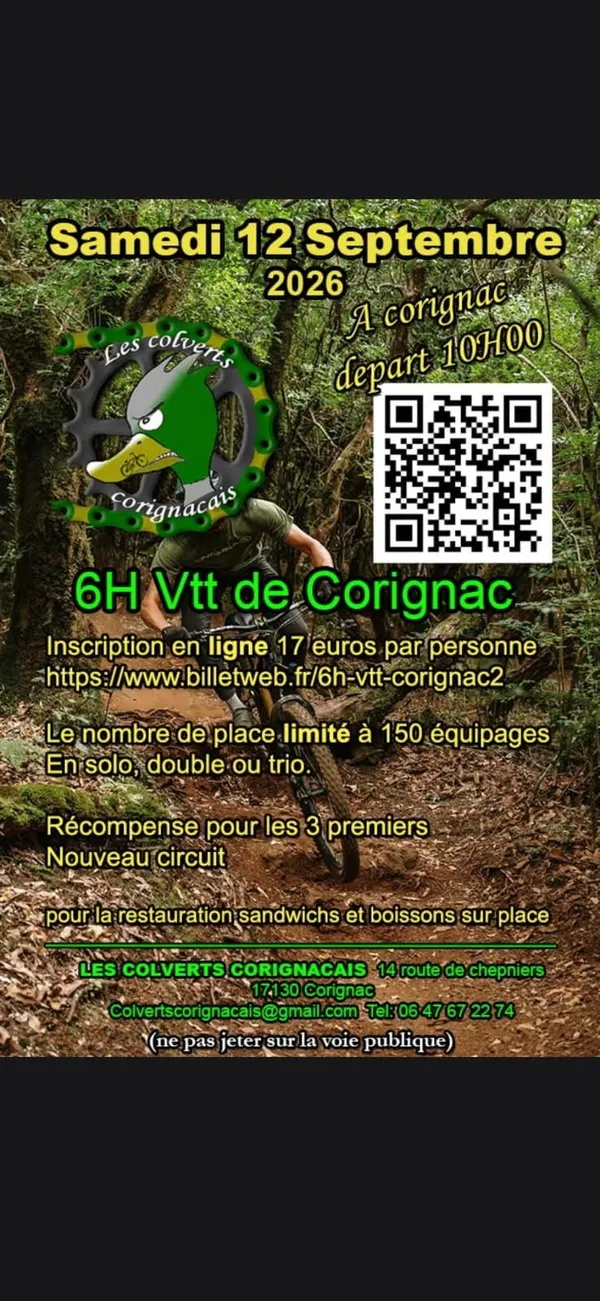 ANNULÉE : 6h VTT de Corignac