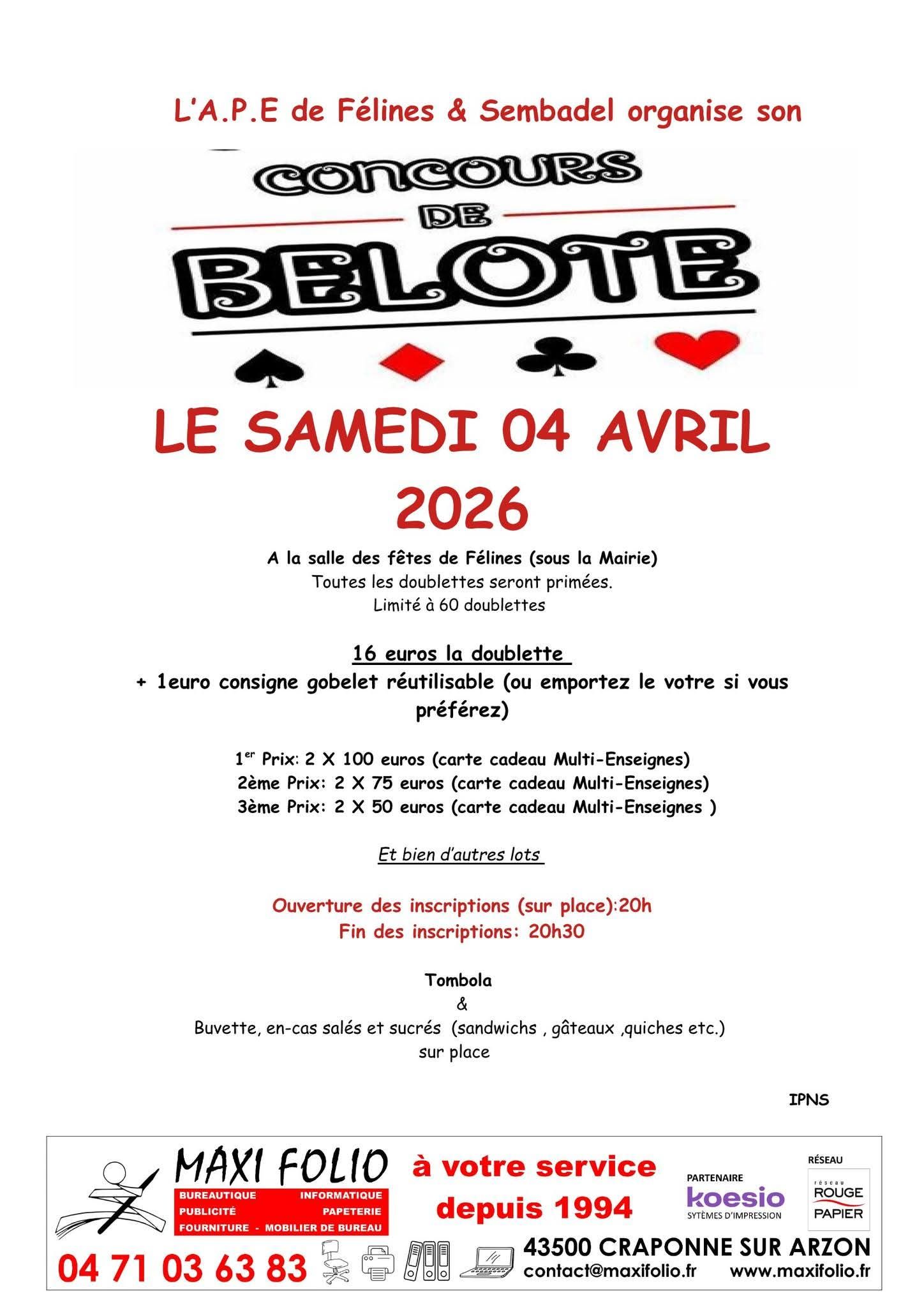 Concours de belote
