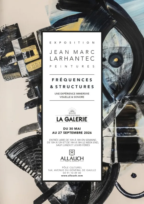 Exposition "Fréquences et Structures" du peintre Jean-Marc Larhantec