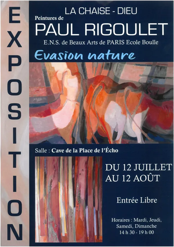 Exposition des peintures de Paul Rigoulet