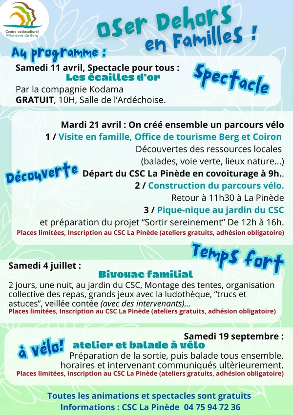 Atelier et balade à vélo
