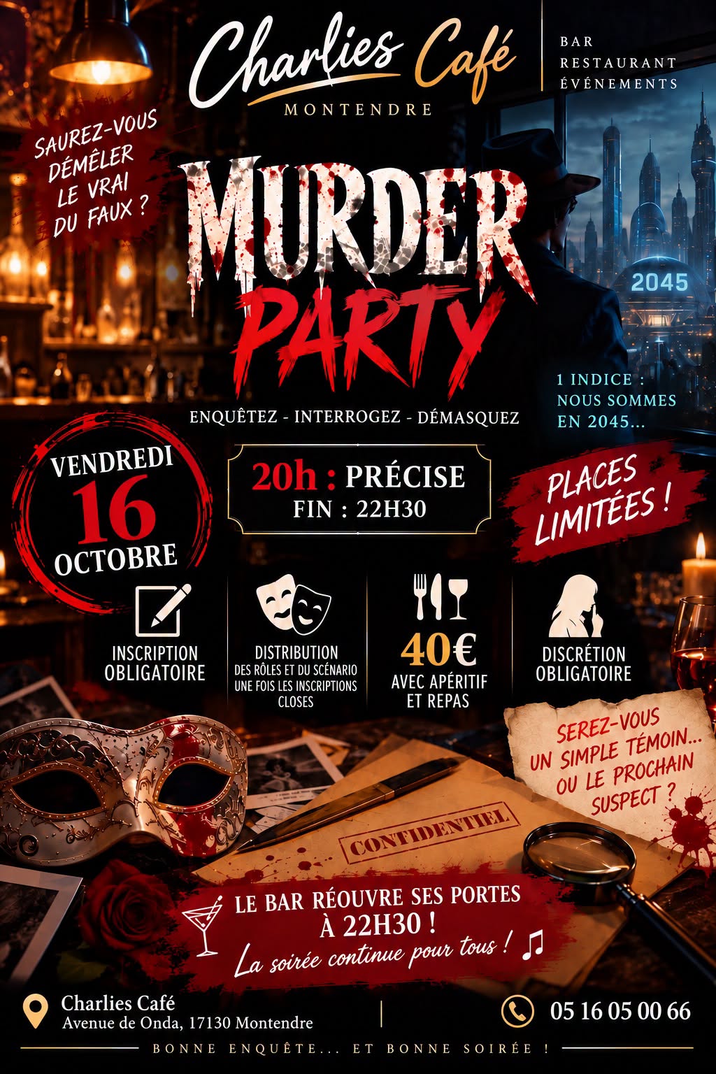 Murder Party au Charlie's Café