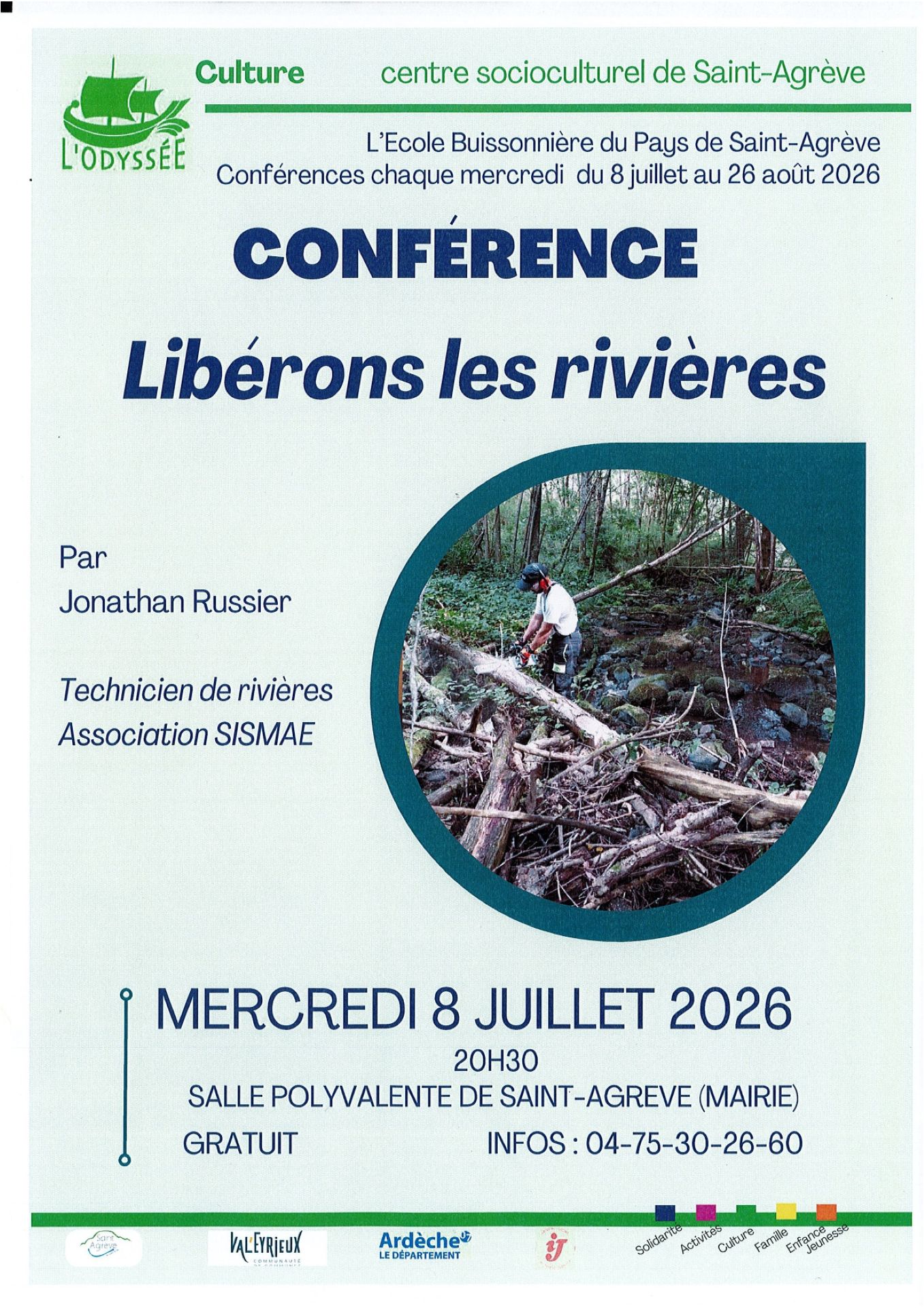 Conférence de l'école buissonnière - La gestion des cours d'eau
