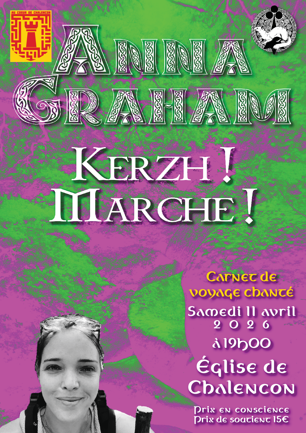 Concert "Anna Graham - Kerzh ! Marche !" (carnet de voyage chanté)