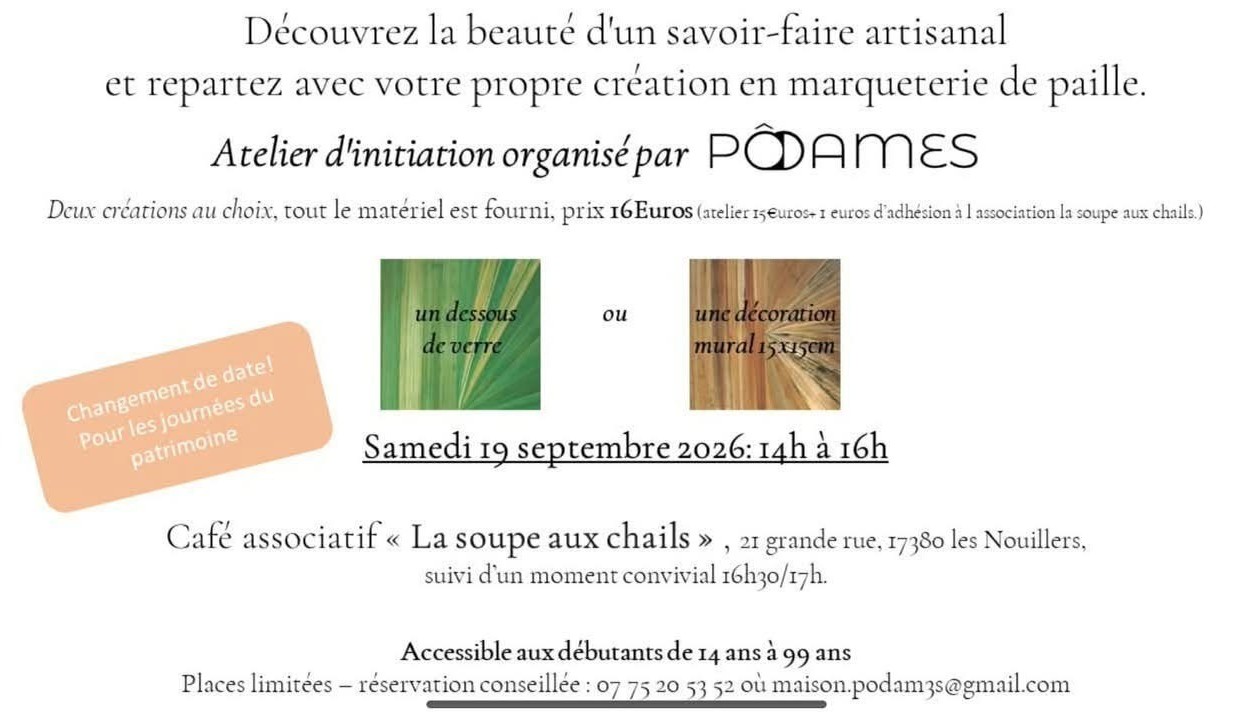 Initiation marqueterie de paille