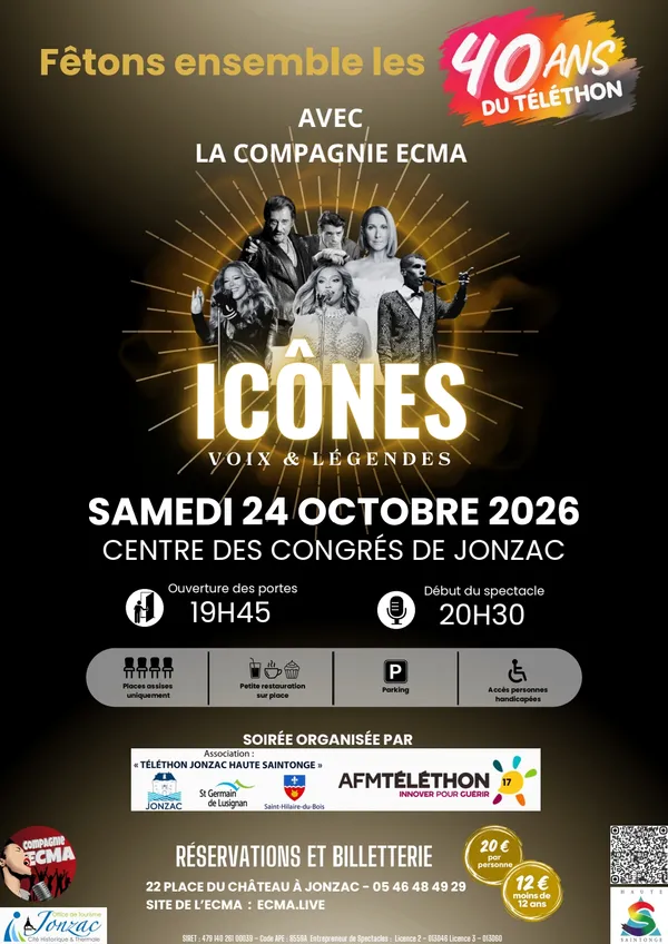 Icônes - Concert 40 ans du Téléthon avec l'ECMA