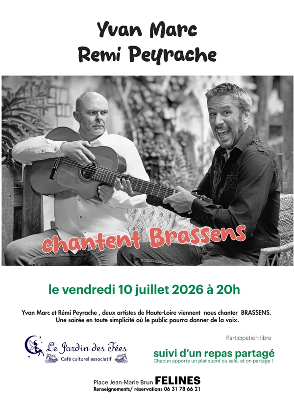 Concert "Yvan Marc et Rémi Peyrache chantent BRASSENS "