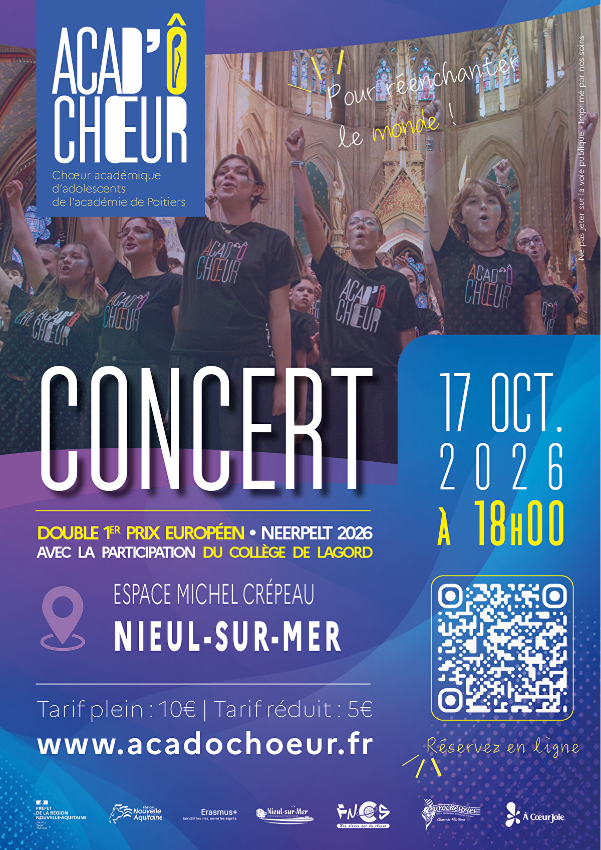 Concert - Acad’ÔChœur — Réenchanter le monde