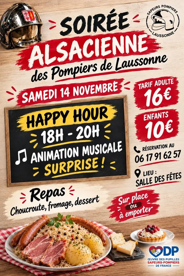 Soirée alsacienne des pompiers