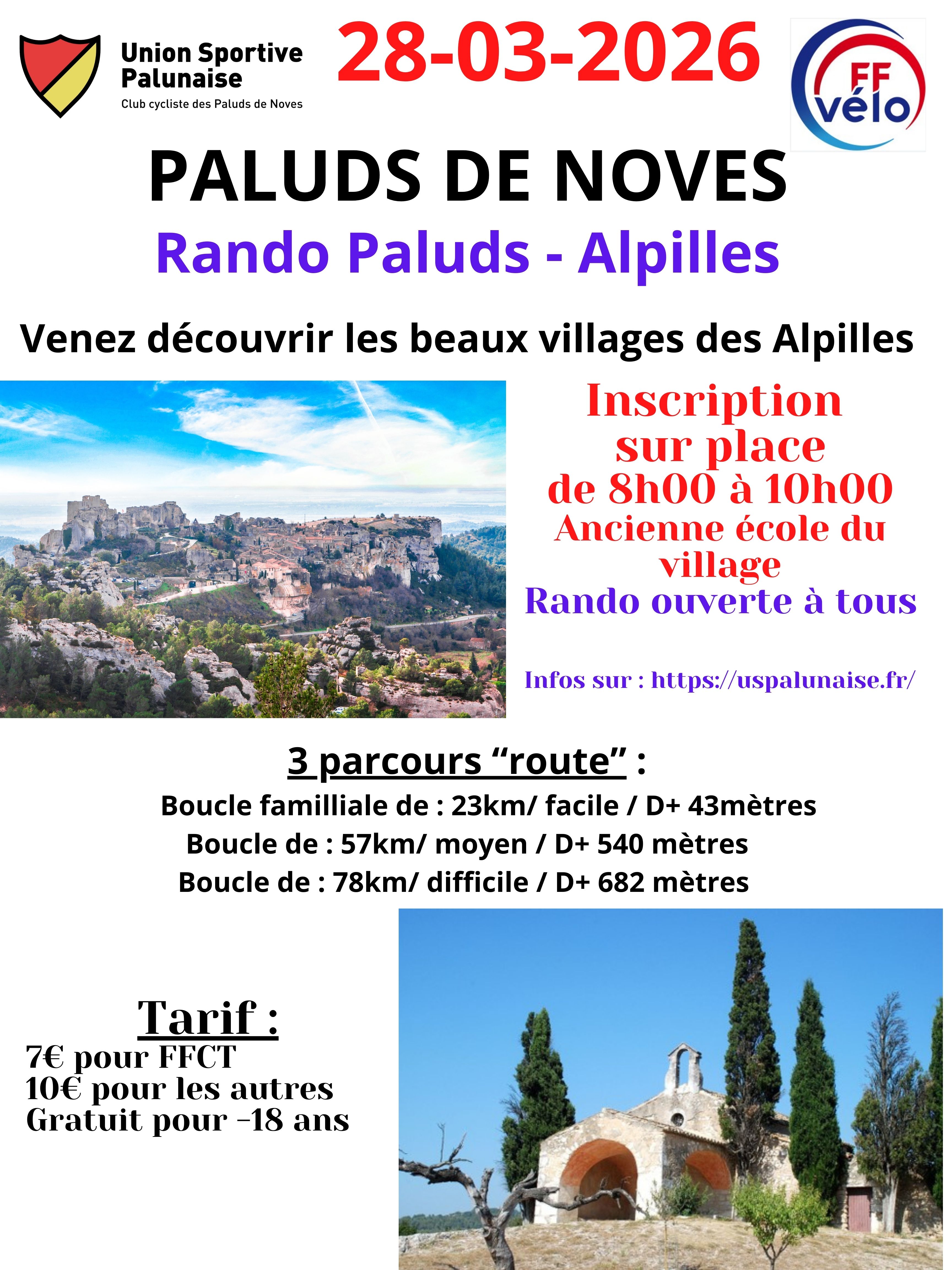 Randonnée à vélo dans les Alpilles