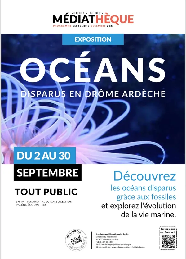 Exposition Océans disparus en Drôme Ardèche