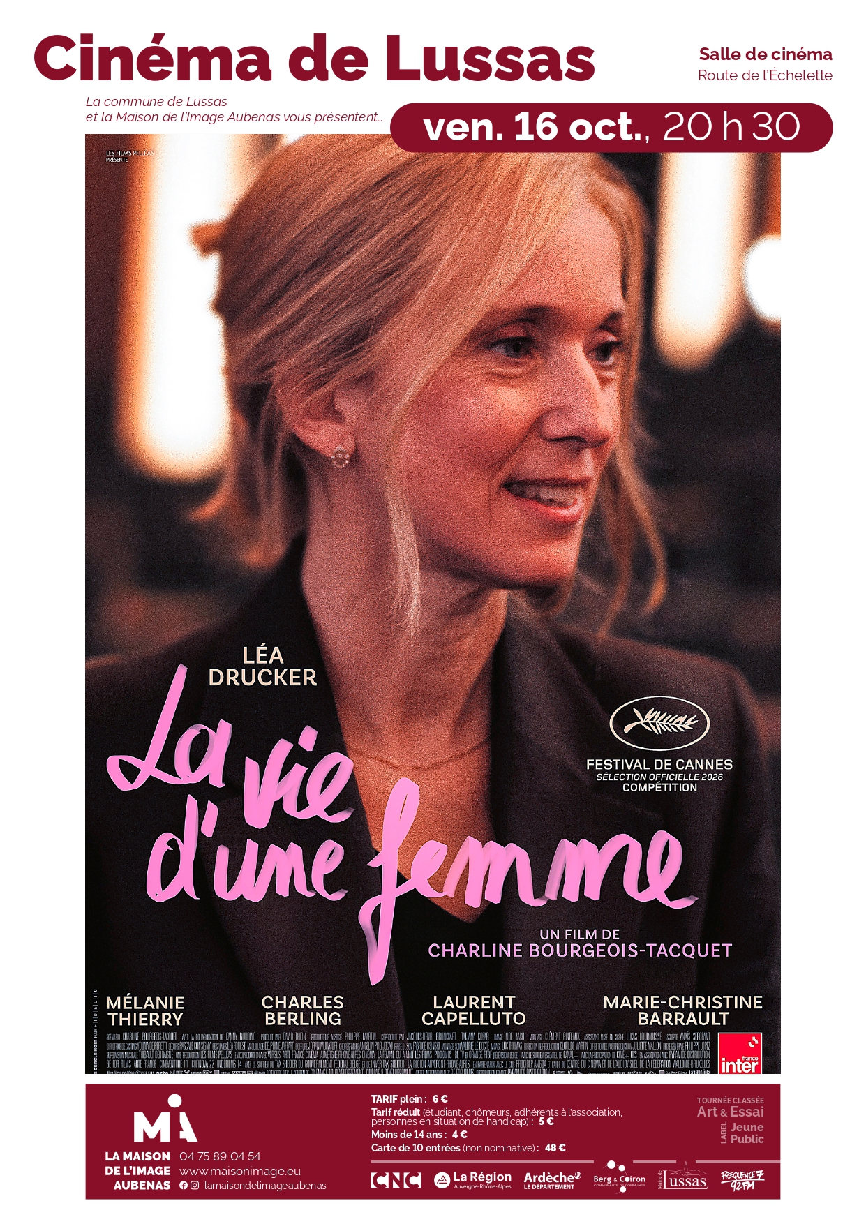 Cinéma avec "La vie d’une femme"