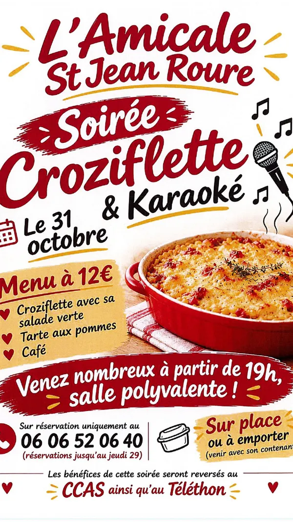 Soirée croziflette & karaoké