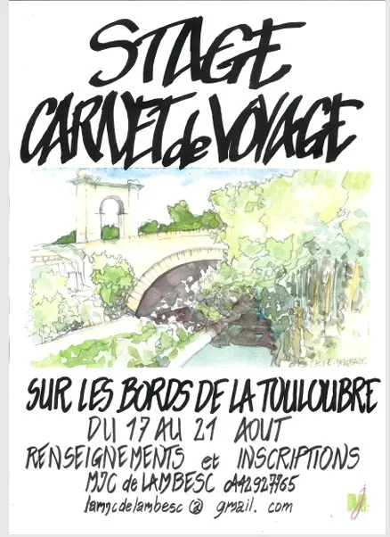 Stage Carnet de voyage "Sur les bords de la Touloubre"