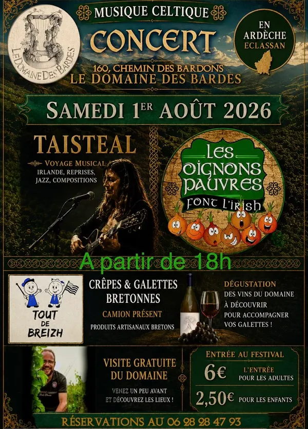 Soirée celte au Domaine des Bardes