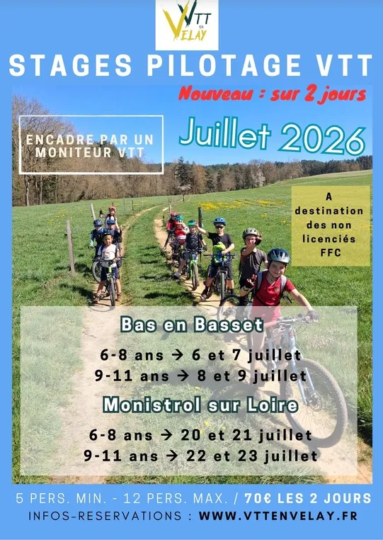 Stage VTT enfant 6 à 8 ans