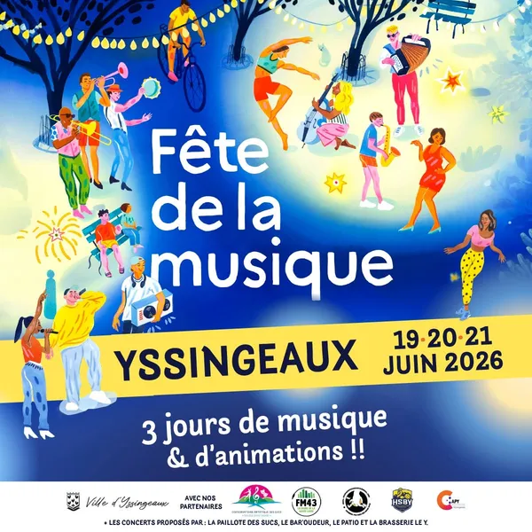 Fête de la Musique à Yssingeaux : 17 concerts sur 3 jours