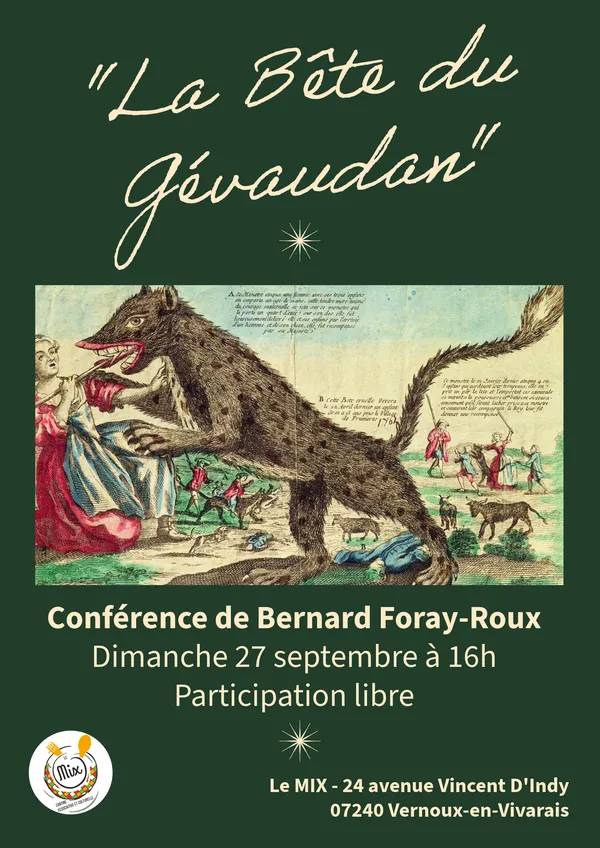 Conférence "La véritable histoire de la Bête du Gévaudan"
