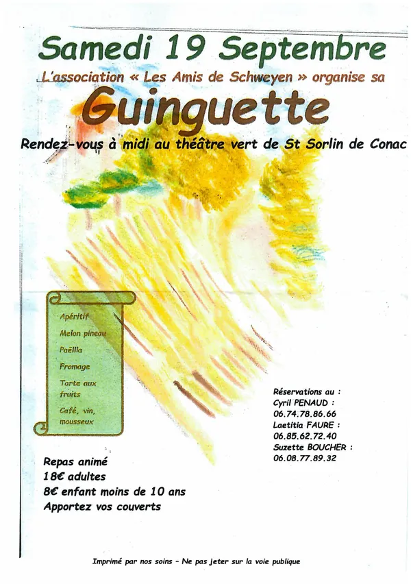 Repas guinguette
