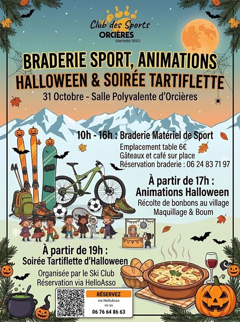 Braderie et soirée tartiflette Halloween