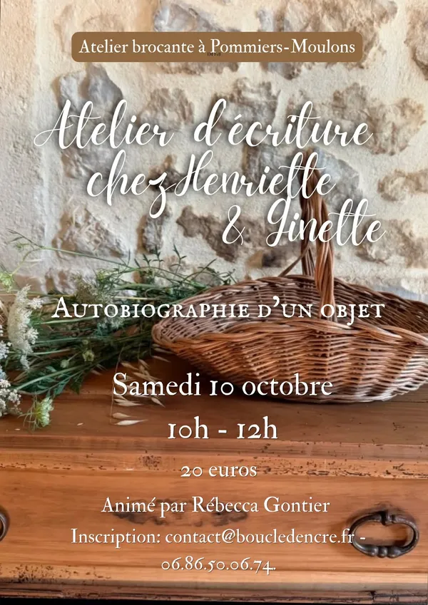 Atelier d'écriture chez Henriette et Ginette