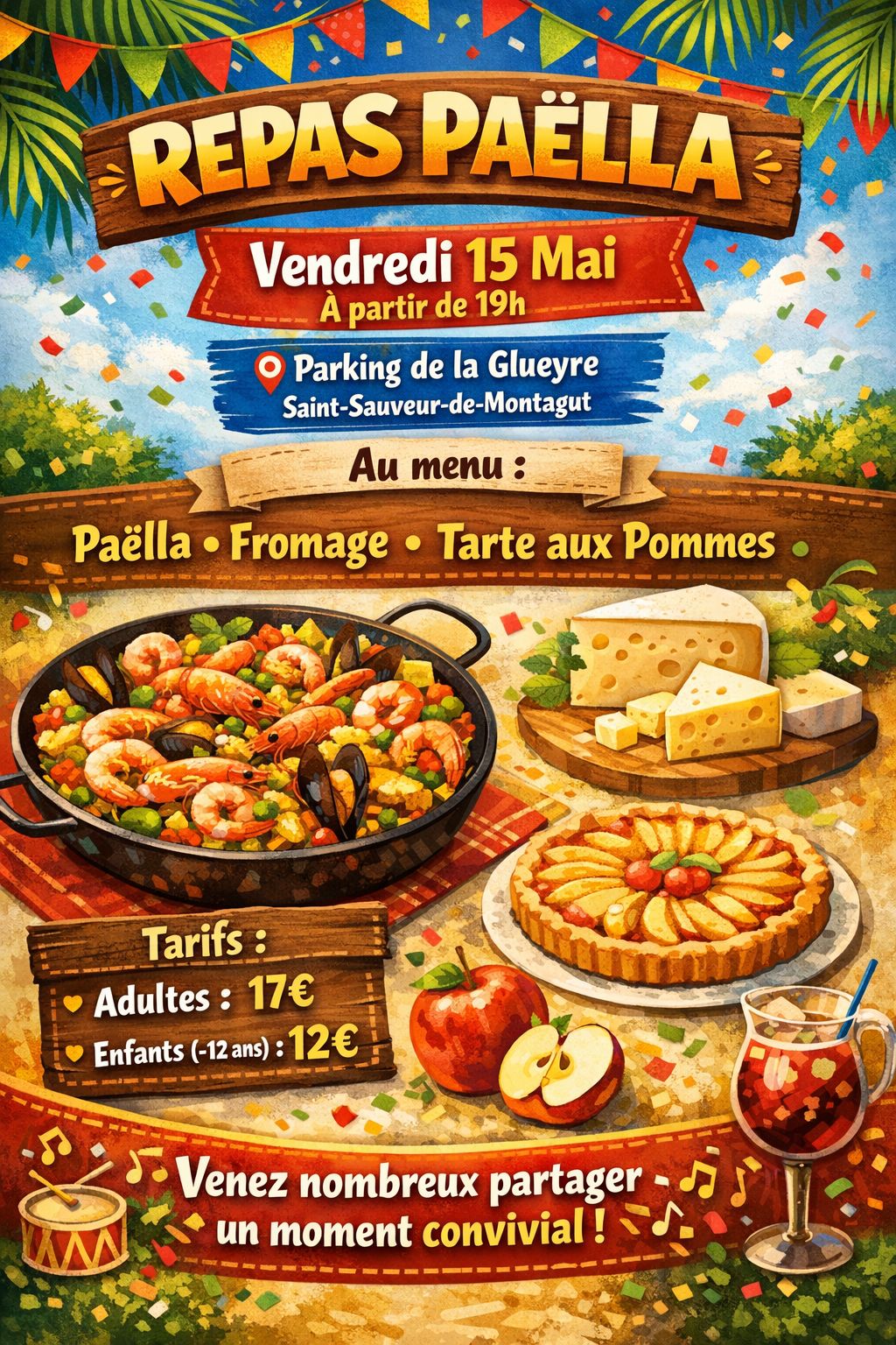 "Ascension en fête" - Repas ouvert à tous (paëlla)