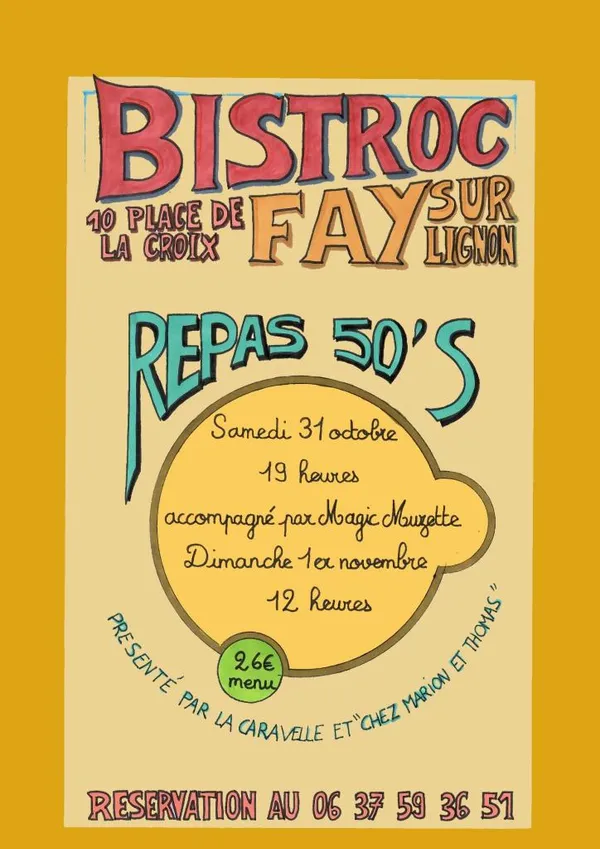 Repas 50's