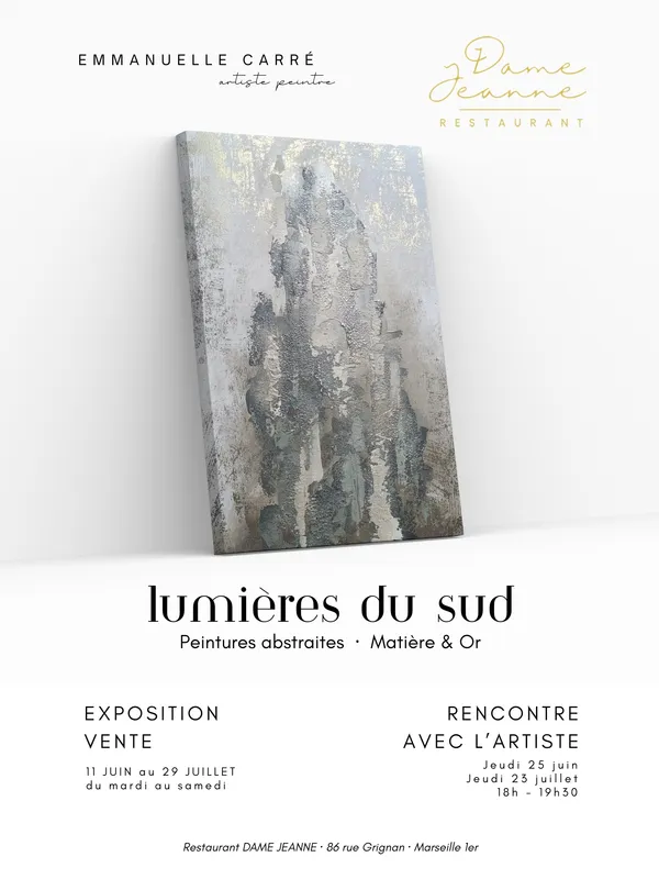 Exposition peinture "Lumières du Sud" & rencontres avec l'artiste Emmanuelle Carré