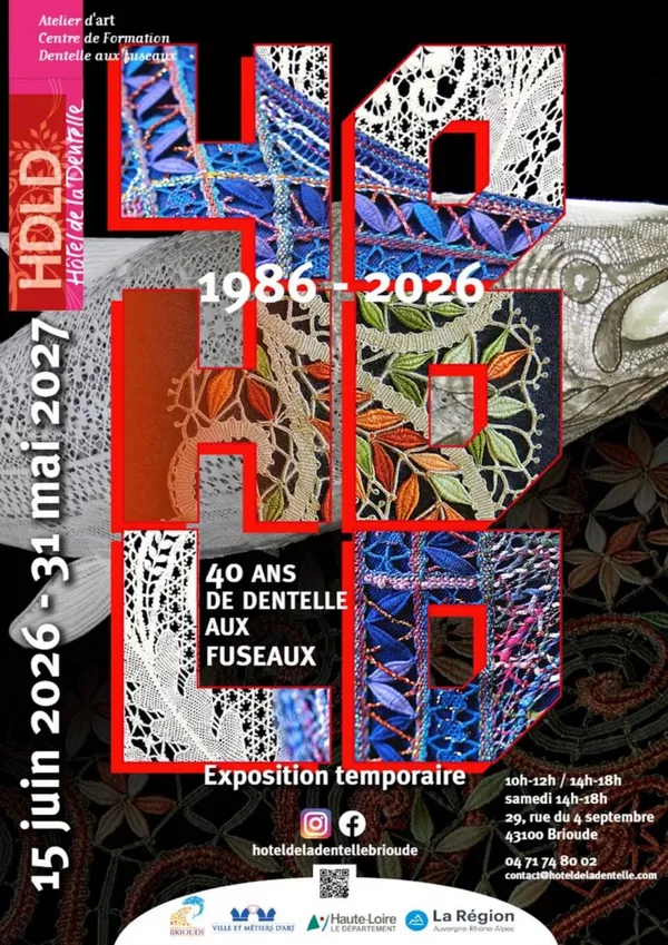 40 ans de dentelle aux fuseaux Un patrimoine altiligérien séculaire, un savoir-faire vivant.