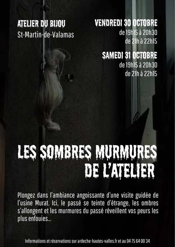 Les sombres murmures de l’Atelier – Visite animée spéciale Halloween
